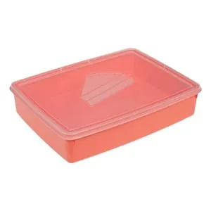 Caserola Alimente Dreptunghiulara cu Capac Transparenta 4.2L Plastic
