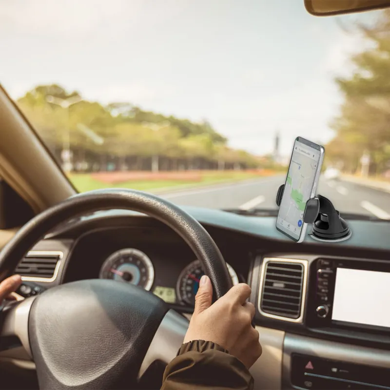 Suport auto 2 în 1 cu ventuză pentru bord și conductă de aer