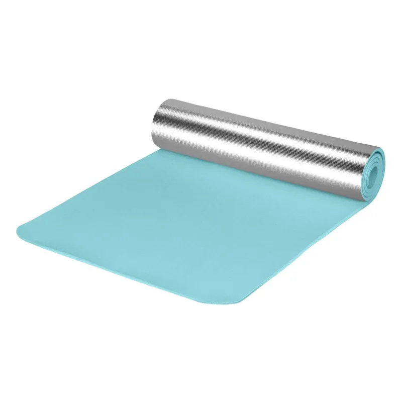 Saltea de gimnastică cu strat de aluminiu, 180x60x0.8 cm, turcoaz