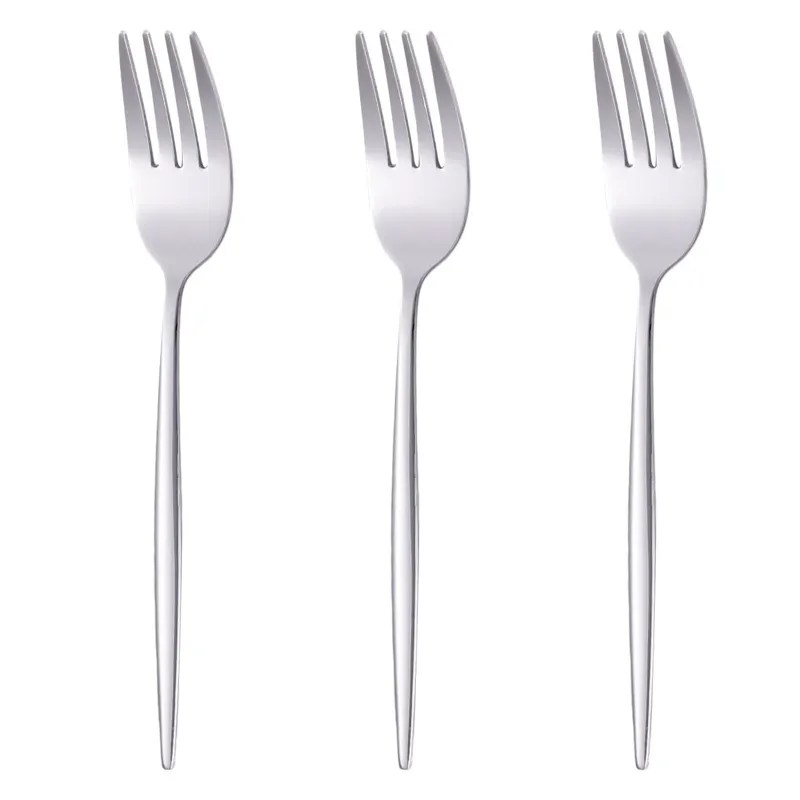 Set furculite mici otel inoxidabil Slim 15cm