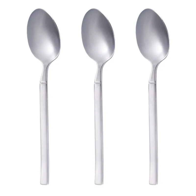 Set lingurite otel inoxidabil mat 15 cm set 3 buc