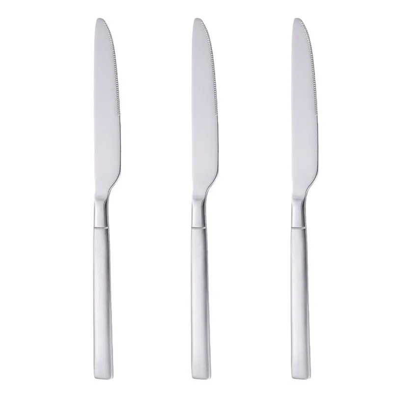 Set de 3 cuțite de masă din oțel inoxidabil, 23 cm, finisaj mat