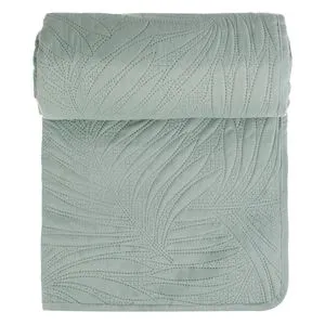 Cuvertură Textil Verde Mentă cu Model Frunze 160x230cm