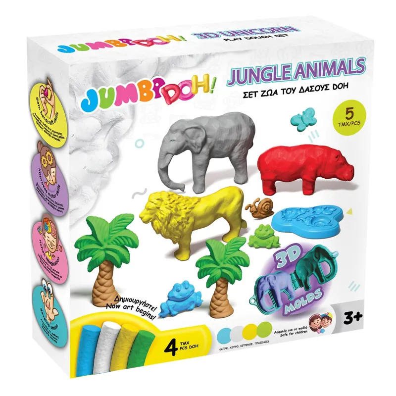 Set de Plastilină pentru Animale din Junglă - Creativitate și Joc