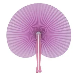 Evantai din hârtie, plisat, 14.5 cm, Lila