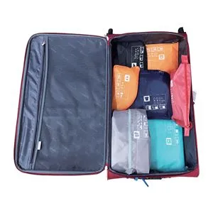 Set 7 Huse Organizatoare pentru Valiză, Textil, Multicolor