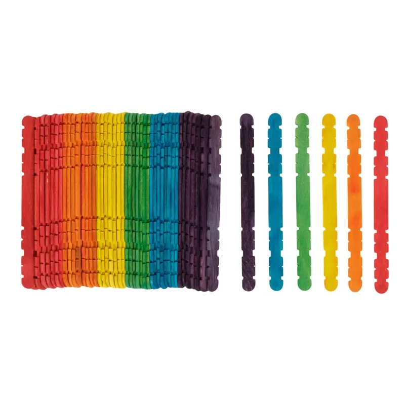 Bețișoare Interconectabile pentru Creații, 50 buc, 11x1cm, Multicolore