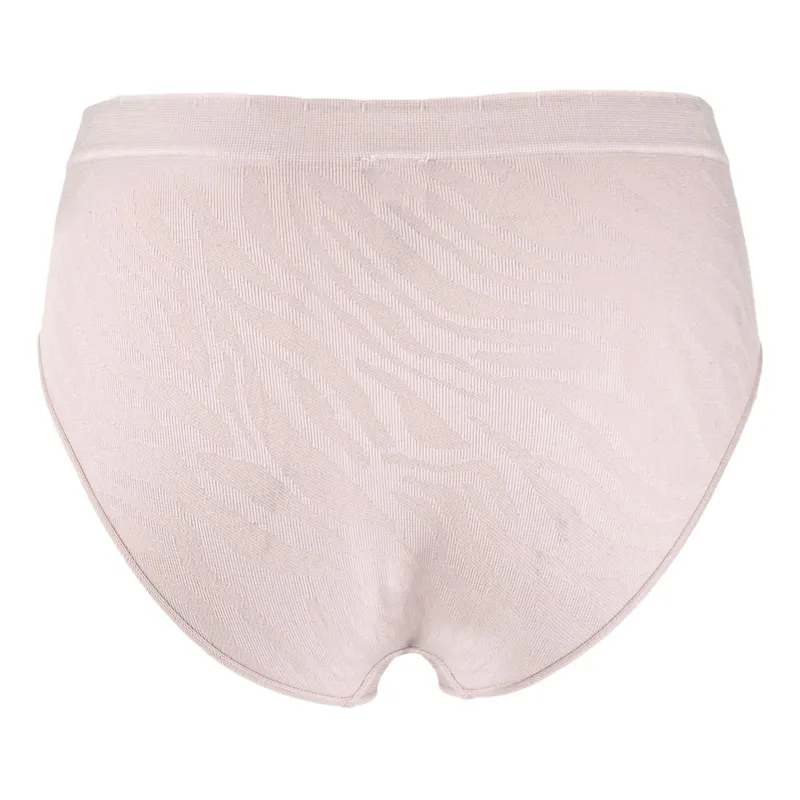 Chiloti Seamless Model Zebra Roz Nude cu Elastic Lat pentru Femei – poza 3