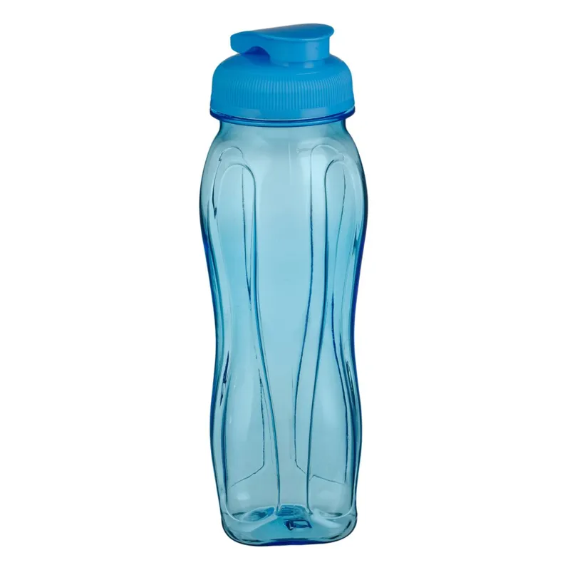 Sticlă de apă din plastic 750 ml turcoaz transparent fără BPA