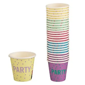 Set de Pahare de Carton Multicolor pentru Temă Party 80ml