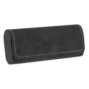 Husă pentru ochelari, neagră, cu închidere magnetică și mesaj Sunglasses – poza 2