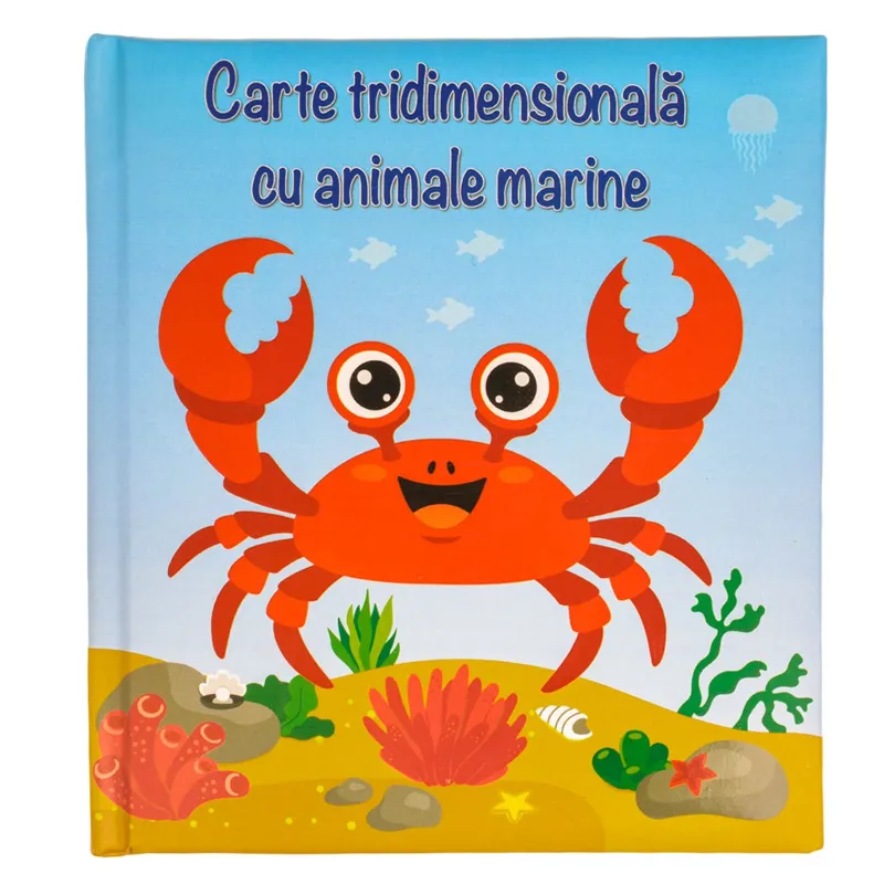 Carte pop-up cu animale marine pentru copii