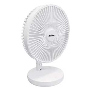 Ventilator de masa pliabil, USB, 4W, Alb, Ø21cm