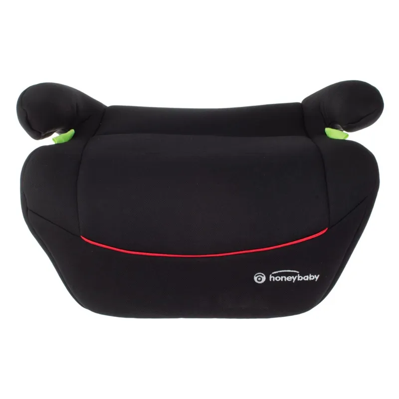 Scaun Auto Booster pentru Copii 18-36 kg, Negru cu Detalii Rosii