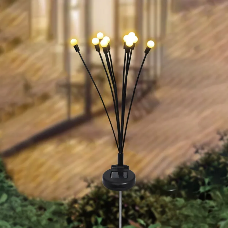 Lampă solară cu LED 10 șiruri pentru iluminat exterior