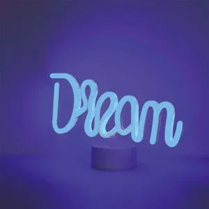Lampă LED Neon cu 90 de LED-uri, USB și baterii, 32x17cm, Albastru