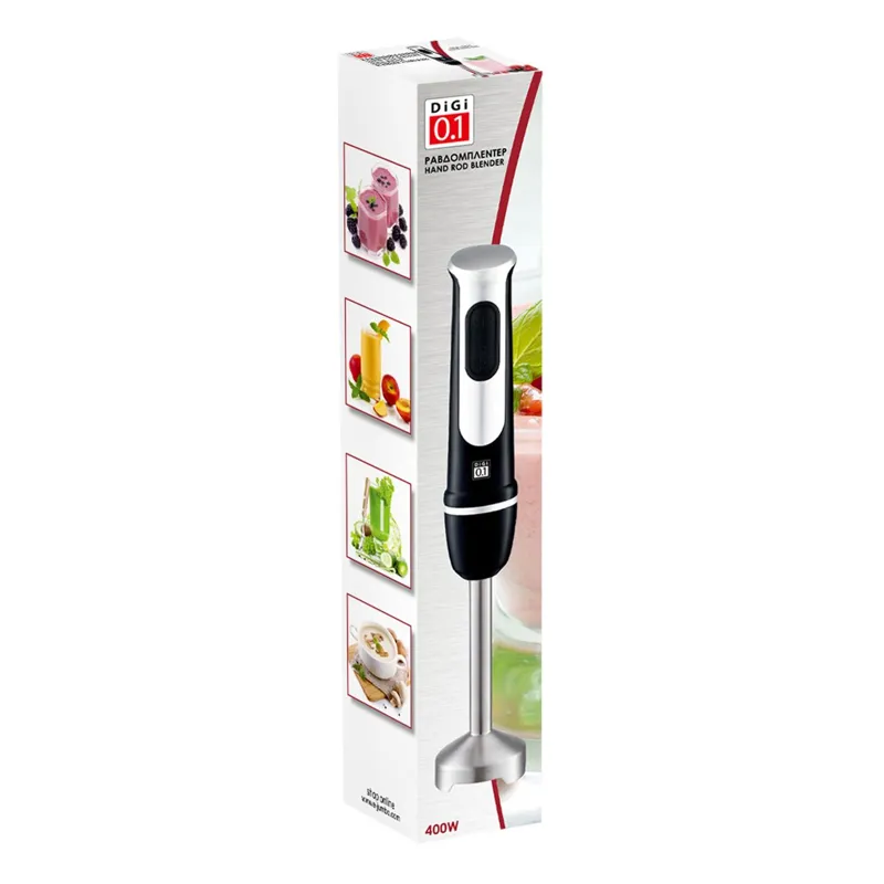 Mixer vertical de mână 400W cu două viteze și picior din inox – poza 4