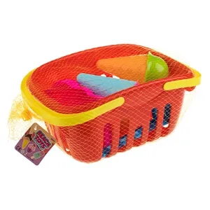 Set Cos cu Forme de Nisip cu Model Inghetata Tarta - 8 piese – poza 4