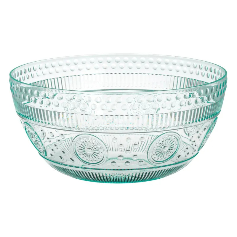 Bol din plastic verde menta cu model reliefat, 3.9L