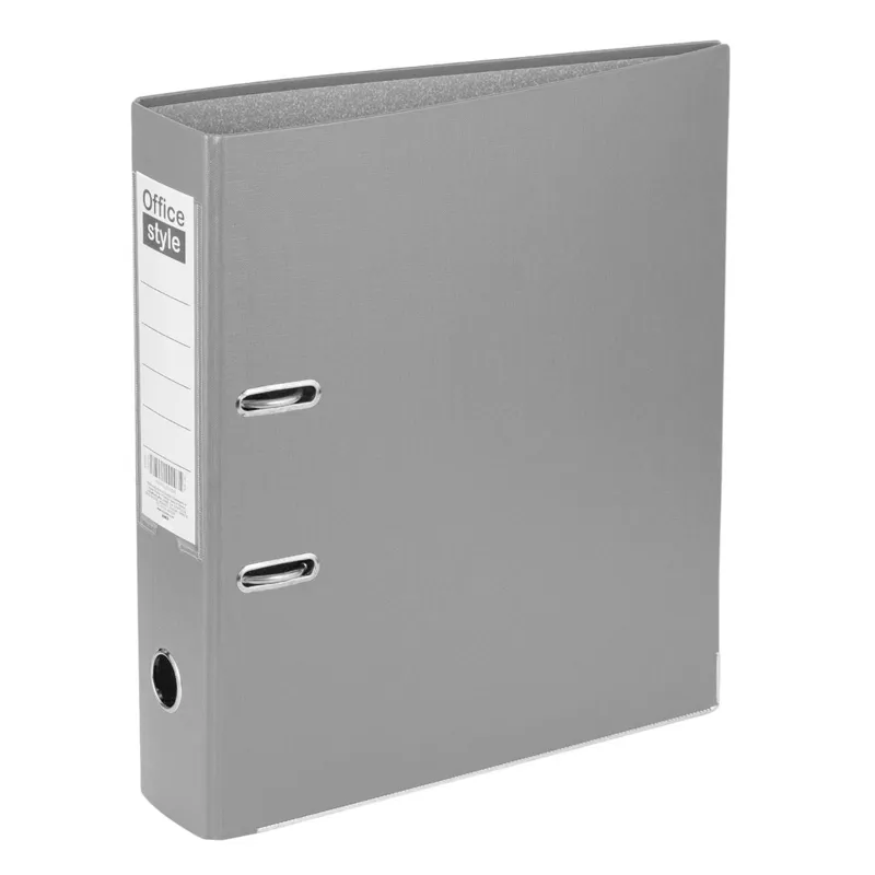 Biblioraft cu 2 Inele, Gri, 29x7.5x32cm, PP, A4 – poza 2