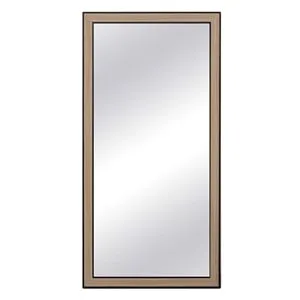 Oglindă de Perete cu Cadru MDF Maro Negru 60x120cm – poza 2