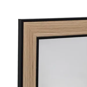 Oglindă de Perete cu Cadru MDF Maro Negru 60x120cm – poza 5