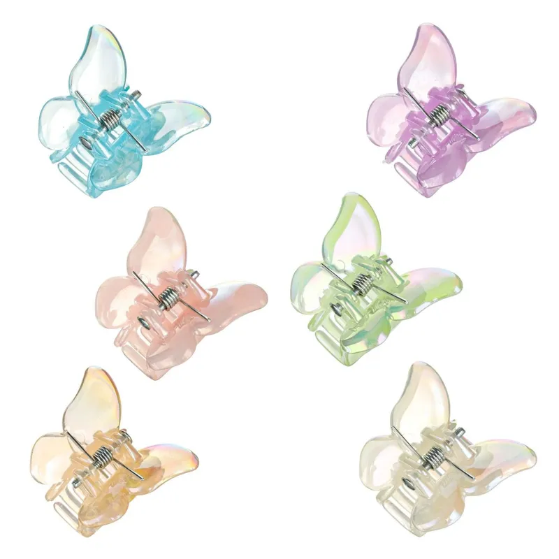 Clame fluturi pastelate irizate pentru copii – Set de 6