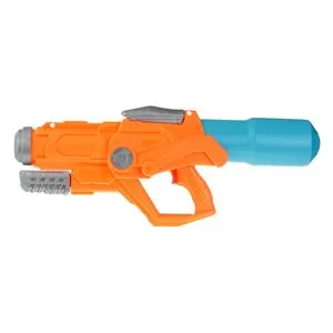 Pistol de apa din plastic, 58 cm, portocaliu si bleu