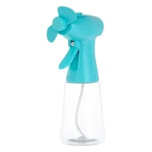Ventilator de Mână Turcoaz cu Pulverizator 350ml Design Ergonomic