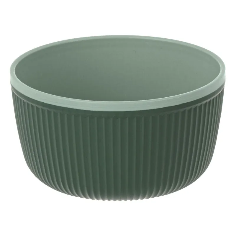 Bol din plastic verde menta cu dungi 520ml pentru servire
