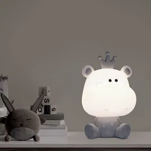 Lampă de veghe hipopotam cu 3 nivele de luminozitate, alimentare USB – poza 4