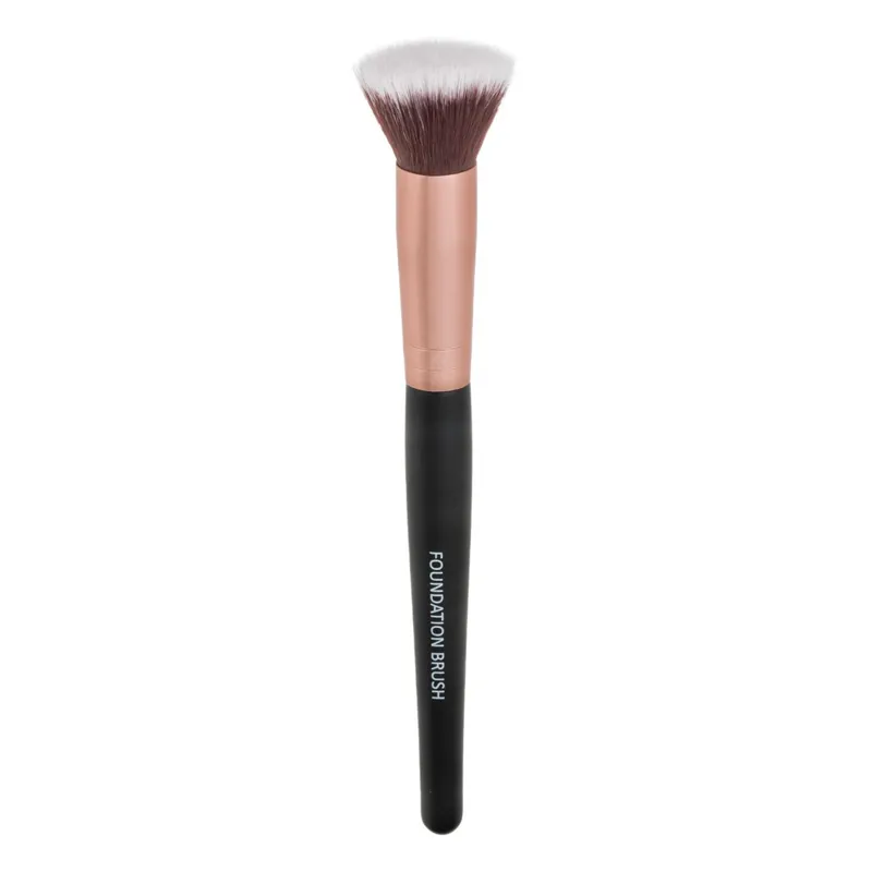 Pensula pentru fond de ten, varf rotunjit, 17 cm, negru