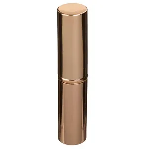 Pensula pentru fard de obraz cu husa metalica, 12 cm, Roz si Auriu – poza 3