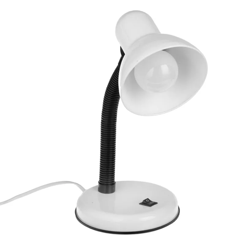 Lampă de birou cu braț flexibil, alb perlat, 3W