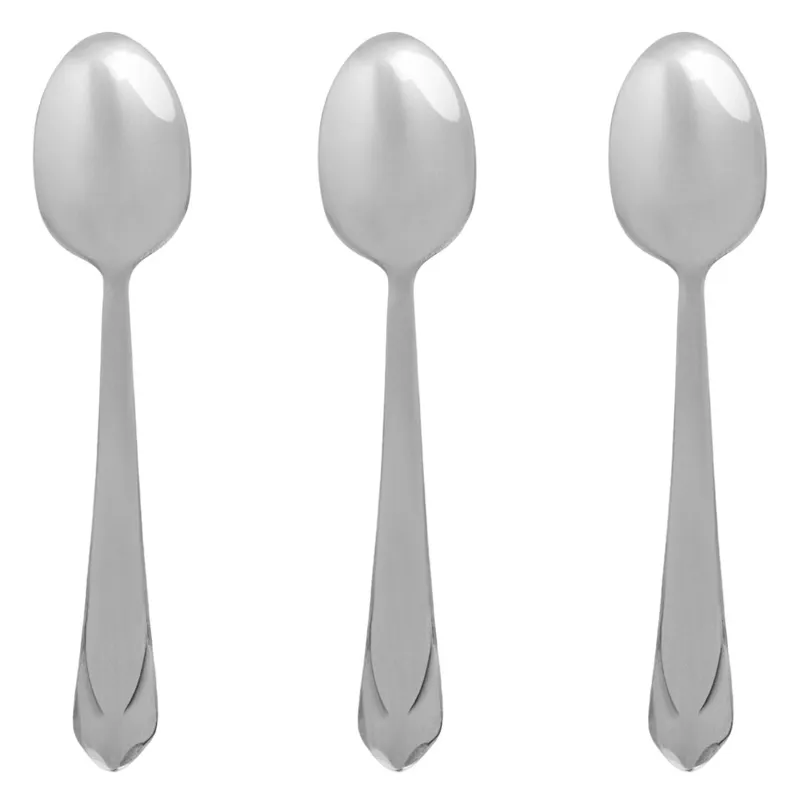 Lingurițe triunghiulare din oțel inoxidabil 15cm - Set 3 bucăți