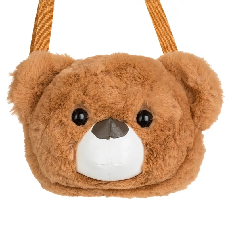 Geantă Crossbody Model Ursuleț din Poliester Maro – poza 2