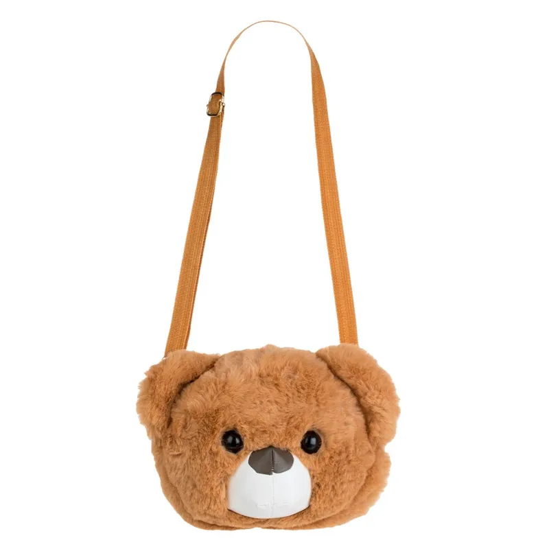 Geantă Crossbody Model Ursuleț din Poliester Maro – poza 3