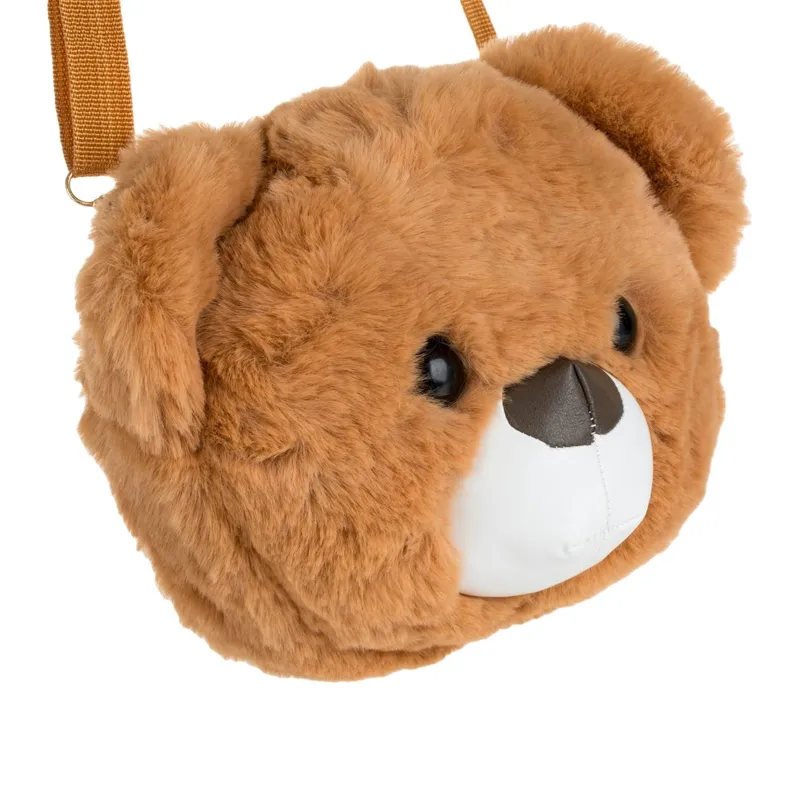Geantă Crossbody Model Ursuleț din Poliester Maro – poza 4