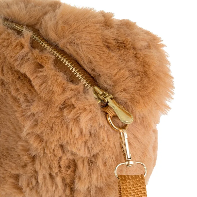Geantă Crossbody Model Ursuleț din Poliester Maro – poza 5