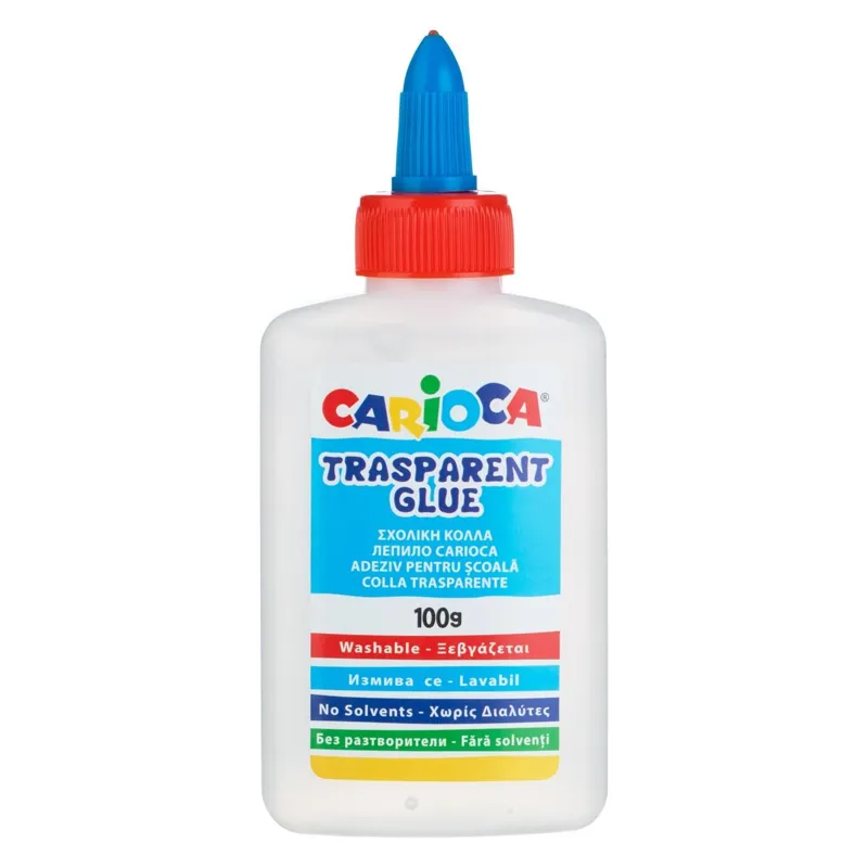 Adeziv transparent pentru hârtie și carton, 100g, ușor de spălat