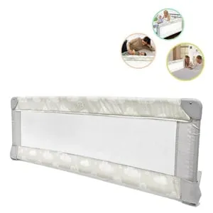 Protectie Laterala Pliabila Model Stele Nori Honey Baby pentru Pat - 120x43.5cm – poza 2