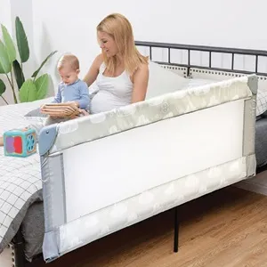 Protectie Laterala Pliabila Model Stele Nori Honey Baby pentru Pat - 120x43.5cm – poza 3