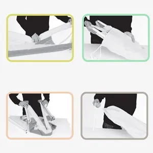 Protectie Laterala Pliabila Model Stele Nori Honey Baby pentru Pat - 120x43.5cm – poza 5