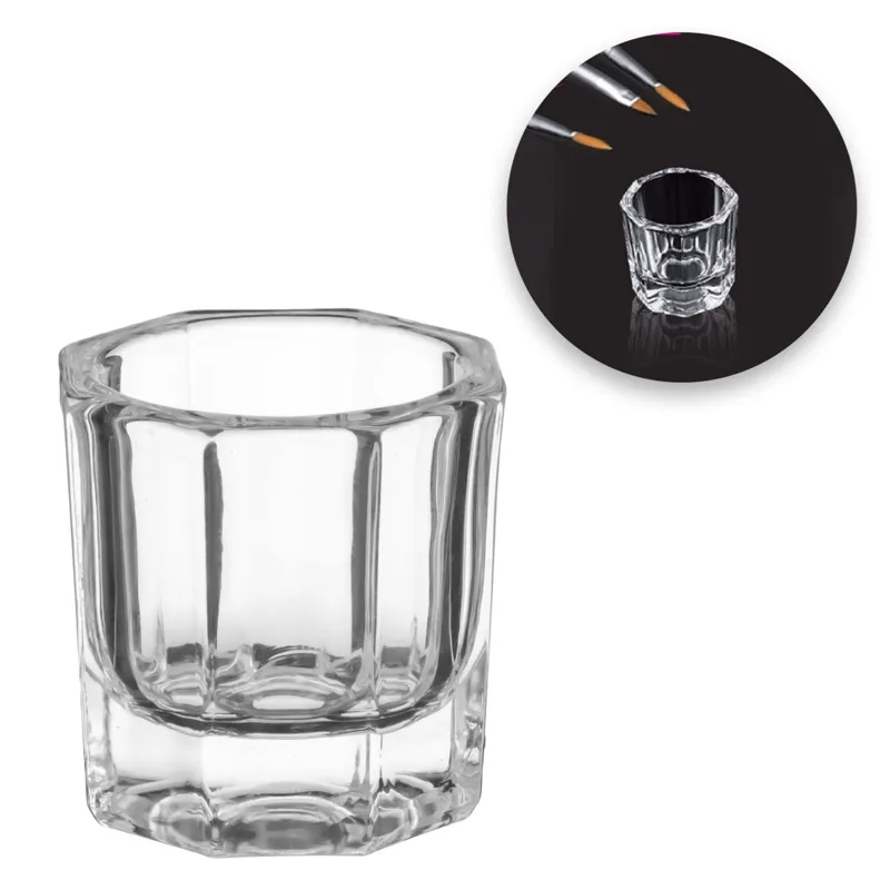 Pahar din sticlă pentru lichid acrilic și acrygel, 10 ml