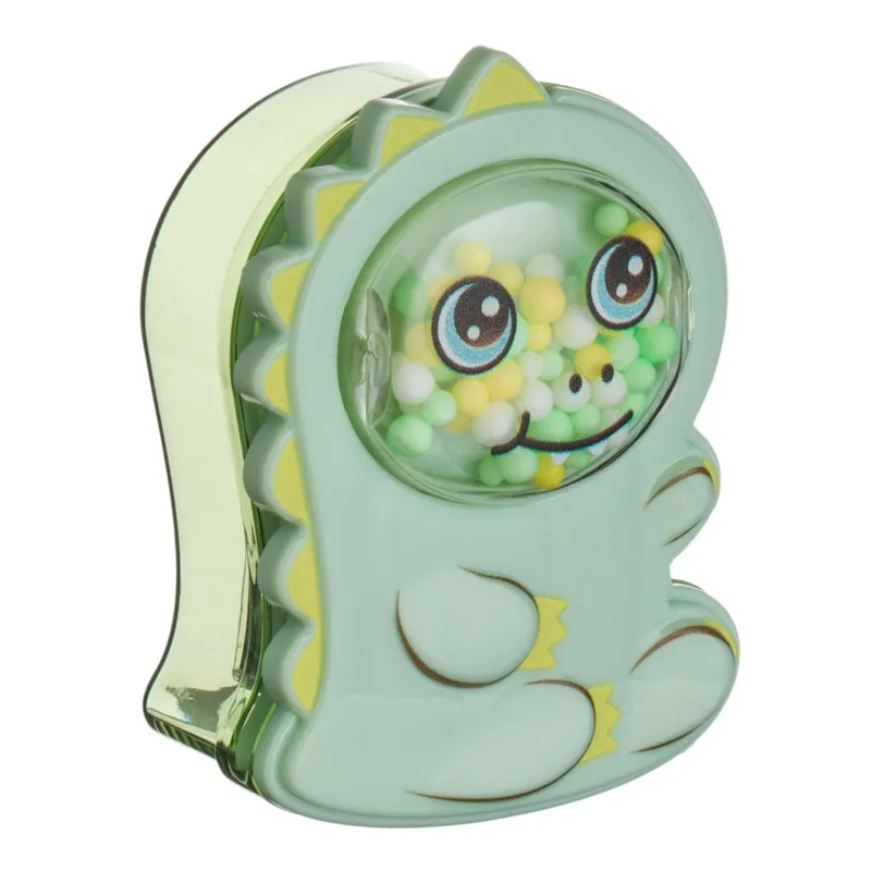 Ascutitoare dubla dinozaur verde, 4.5x2x6 cm