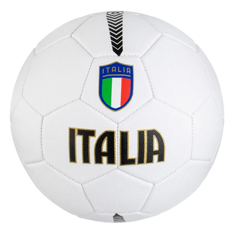 Minge de fotbal, Nr. 5, Albă cu model și steagul Italiei