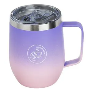 Cana din otel inoxidabil Mov Lila cu capac ermetic 350ml
