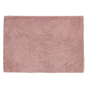 Față de Pernă Catifelată Roz cu Textură Popcorn 50x70 cm – poza 2