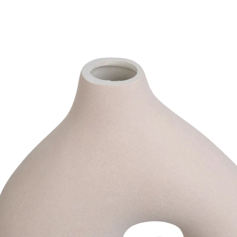 Vază Decorativă Ceramică Bej în Formă de U – Design Modern – poza 6