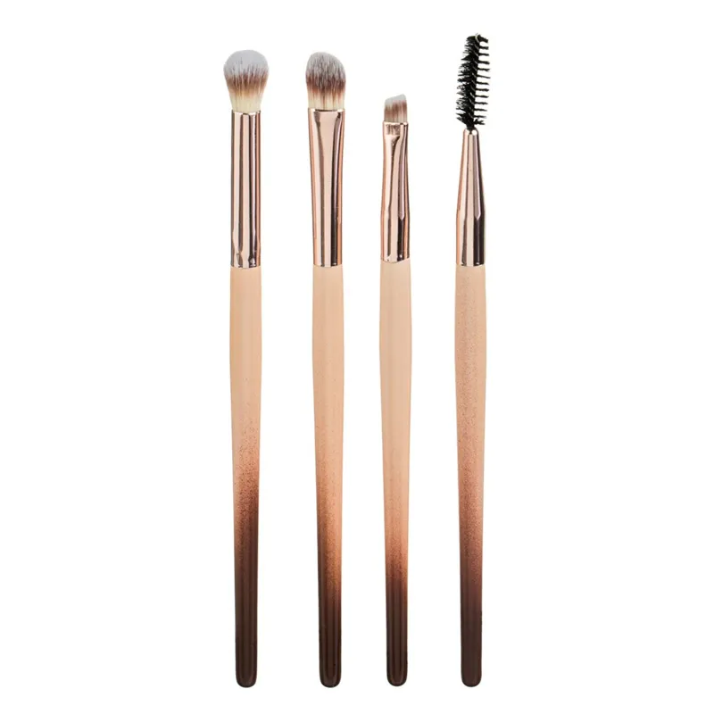 Set Pensule Machiaj, 4 buc, 16cm, Bej Ombre